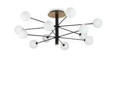 Pakabinamas šviestuvas Ideal Lux Lubinis šviestuvas Cosmopolitan Pl12 Nero Ottone