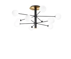 Pakabinamas šviestuvas Ideal Lux Lubinis šviestuvas Cosmopolitan Pl10 Nero Ottone