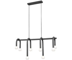 Pakabinamas šviestuvas DELORI, 8xG9, juodos/baltos sp., 4324700