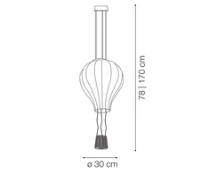 Ideal Lux Pakabinamas šviestuvas Dream Big Sp1 179858