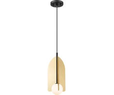 Pakabinamas šviestuvas FEDORA, G9, aukso/juodos/baltos sp., 4324901