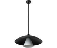 Pakabinamas šviestuvas FLYING MUSHROOM, E27, juodos/baltos sp.