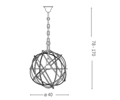 Ideal Lux Pakabinamas šviestuvas Konse Sp1 155968