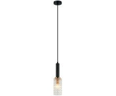 Pakabinamas šviestuvas LIRA, E14, skaidrus/juodos sp., 4246200