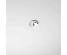 Lubinė bazė 1 PIREX pakabinamam šviestuvui, chromuoto metalo, 10 cm