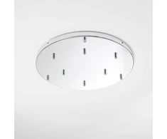 Lubinė bazė 9 PIREX pakabinamiems šviestuvams, chromuoto metalo, 52 cm