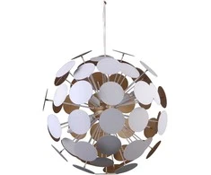 Lubinis šviestuvas Netlighting Pakabinamas šviestuvas MAILONE, 6xE14, baltos/aukso sp.