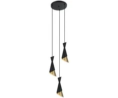 Italux Pakabinamas šviestuvas PND-85949-3 BK+GD