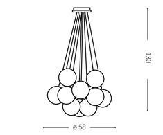 Ideal Lux Pakabinamas šviestuvas Žemėlapis Plus Sp11 131924