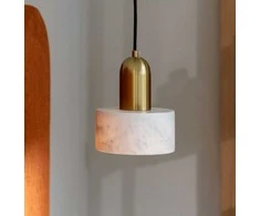 Pakabinamas šviestuvas MARBLE, E27, baltos/aukso sp., 4266100