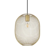 Ideal Lux Pakabinamas šviestuvas NET, E27, aukso sp., 317267