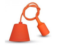 Pakabinamas šviestuvas Pakabinamas LED lemputės E27 laikiklis, oranžinis