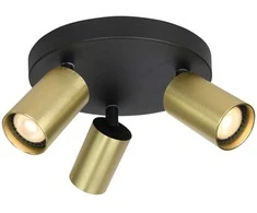 Italux Lubinis šviestuvas Nesto SPL-23436-3R-BK-BRSS