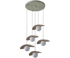 Pakabinamas šviestuvas PEARL, 5xG9, smėlio sp.