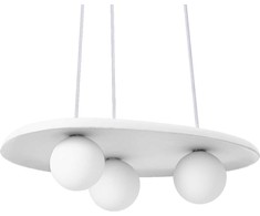 Pakabinamas šviestuvas PLASTER NEST, 3xG9, baltas