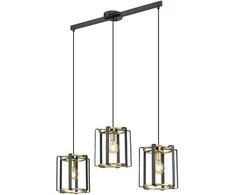 Italux Pakabinamas šviestuvas Primero PND-44003-3-BK-GD