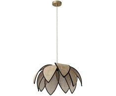 Pakabinamas šviestuvas RATTAN LOTUS, E27, smėlio sp.