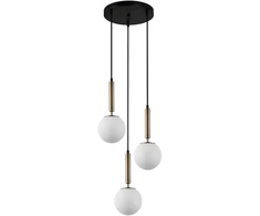 Italux Pakabinamas šviestuvas Ravena PND-2324-3A GD+OPAL