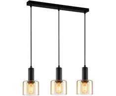 Italux Pakabinamas šviestuvas Santia PND-65342-3-BK+AMB