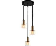 Italux Pakabinamas šviestuvas Santia PND-65342-3A-BRO+AMB