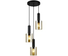 Italux Pakabinamas šviestuvas PND-5581-3A-BK+AMB
