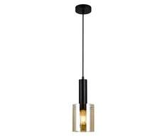 Lubinis šviestuvas Italux Pakabinamas šviestuvas PND-5581-1-BK+AMB