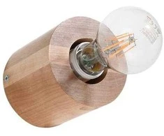 Sollux Lighting Sieninis šviestuvas SALGADO, E27, natūralaus medžio