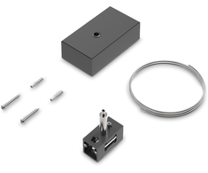 Pakabinamo magnetinės sistemos bėgelio montavimo rinkinys EGO, juodas, 322476