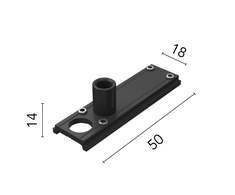 Pakabinamo magnetinio bėgelio THE TRACKING MAGNET lubinio montavimo detalė, 2vnt.
