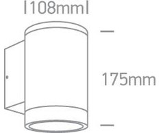 Sieninis lauko šviestuvas, E27, juodas, 67400D/B