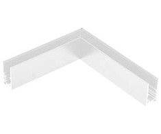 Paviršinio magnetinės sistemos ZAMBELIS bėgelio horizontalus kampinis sujungimas, 48V, baltas, 2082W-C2