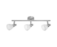 Lubinis šviestuvas Paviršinis akcentinis šviestuvas SPOT, 3xG9, sidabro sp., su 3x1,9W 2700K LED lemputėm