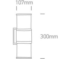 Paviršinis fasado šviestuvas, E27, antracito sp., 67098/AN
