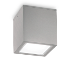 Lubinis šviestuvas Ideal Lux Paviršinis fasado šviestuvas TECHO, GU10, pilkas, IP54, 326887