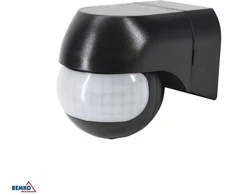 Bemko Paviršinis judesio daviklis, juodas, IP44, max 800W, 180°, max 12m