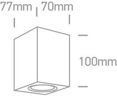 Paviršinis lauko šviestuvas, GU10, antracito sp., 67426/AN