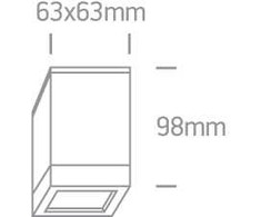 Paviršinis lauko šviestuvas, GU10, pilkas, 67130D/G