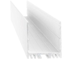 Paviršinis LED juostos profilis VISION TRIMLESS, baltas, 2m, su dangteliu ir užbaigimais, 270524