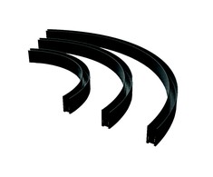 Paviršinis lenktas magnetinis bėgelis ZAMBELIS, juodas, 1200mm diametro, 22102