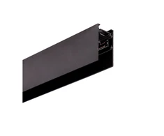 Paviršinis magnetinės sistemos VIOKEF MAGNETIC bėgelis, juodas, 48V, 3m, su dangteliu ir užbaigimais, 02/0201-3