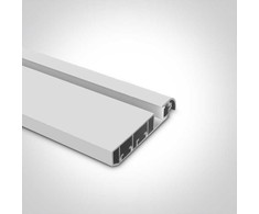 Paviršinis profilis, baltas, 2m, komplektuojamas su dangteliu ir užbaigimais, 8mm LED juostai, 7922/W