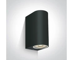 Paviršinis šviestuvas, 2xGU10, juodas, IP65, 67142G/B