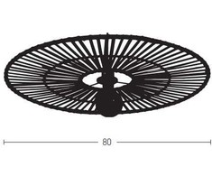Lubinis šviestuvas Paviršinis šviestuvas, E27, baltos/rudos sp., 19250