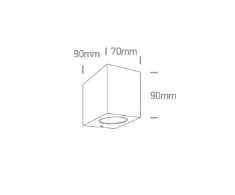 Paviršinis šviestuvas, GU10, antracito sp., IP65, 67142H/AN