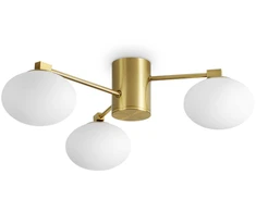 Lubinis šviestuvas Ideal Lux Paviršinis šviestuvas HERMES, G9, žalvario sp., 317007