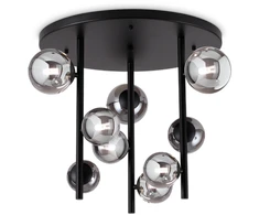 Lubinis šviestuvas Ideal Lux Paviršinis šviestuvas PERLAGE, G9, juodas/dūmų sp., 328416