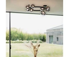 Lubinis šviestuvas Ideal Lux Paviršinis šviestuvas PERLAGE, G9, juodas/dūmų sp., 309286