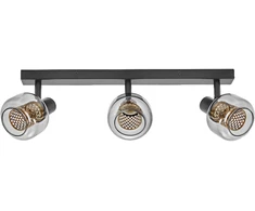 Lubinis šviestuvas Paviršinis šviestuvas SPOT FIREFLY, 3xE14, juodas, su 3x2,8W 2700K dimeriuojamom LED lemputėmis