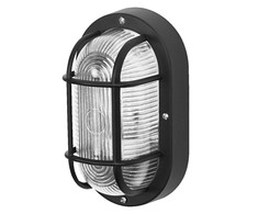 Plafonas BULKHEAD ESSENTIAL, E27, juodas, IP54