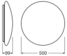 Ledvance Plafono gaubtas, 500mm